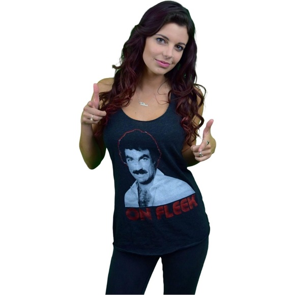 On Fleek Tom Selleck Racerback Tank - Picture 1 of 3